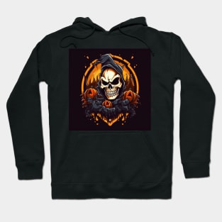 scary witch with pumpkins Hoodie